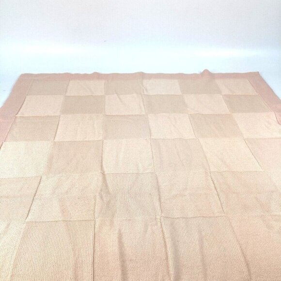 HERMES baby baby blanket blanket wool Pink Based - Picture 2 of 16